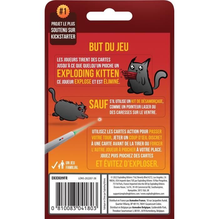 Exploding Kittens 2 Joueurs - Asmodee - Jeu de société