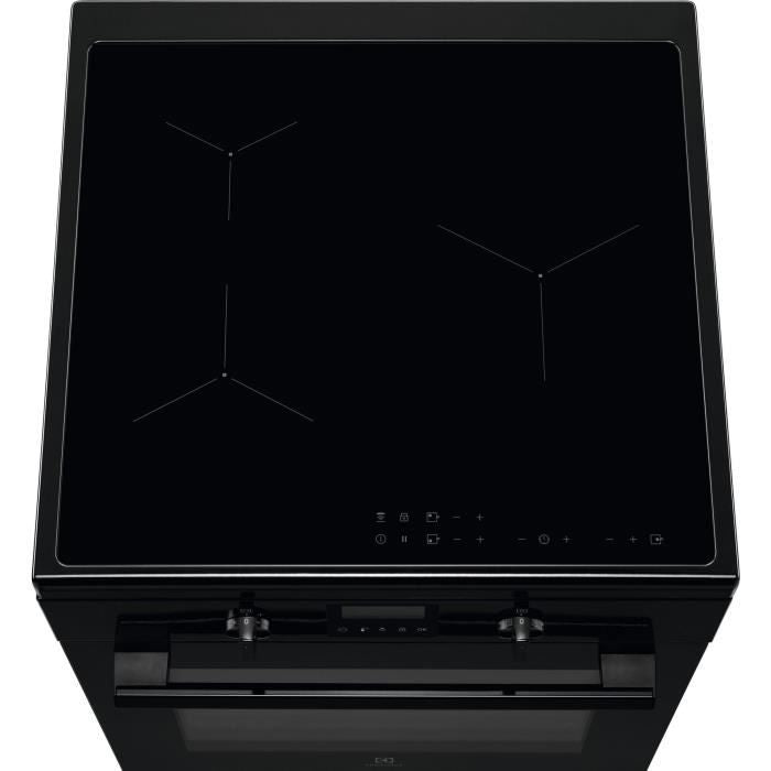 Cuisiniere multifonction a induction - Pyrolyse - ELECTROLUX - LKI648944K - 3 foyers - 7200 W - 60 x 60 cm - Noir