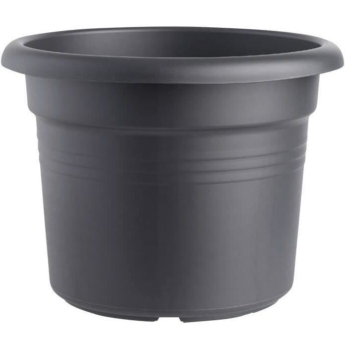 Pot De Fleurs Rond GREEN BASICS - Plastique  - Ø40 - Noir