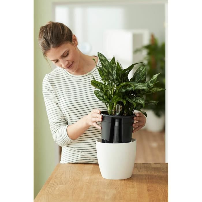 Elho Self-watering Insert Pot a fleurs 36 - Noir - Ø 36 x H 35 cm - intérieuraccessoires - 100% recyclé