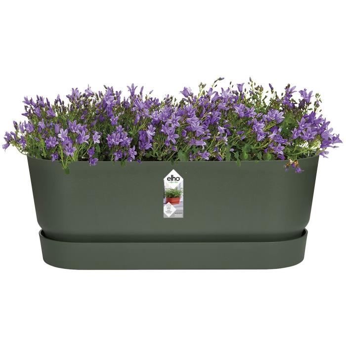 Planteur Ovale GREENVILLE - Plastique - Ø50 - Leaf Green