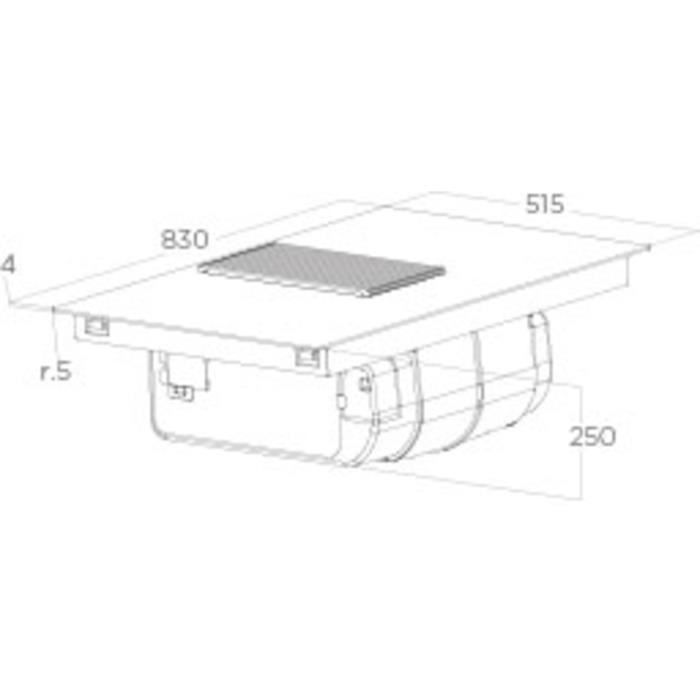 Plaque Induction ELICA NikolaTesla Prime S BL/A/83 PRF0182322 - 7400W - Noir - 4 zones de cuisson a induction