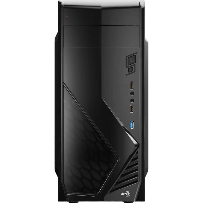 AEROCOOL BOITIER PC CS-1102 - Moyen Tour - Noir - Format ATX (ACCM-PC03014.11)