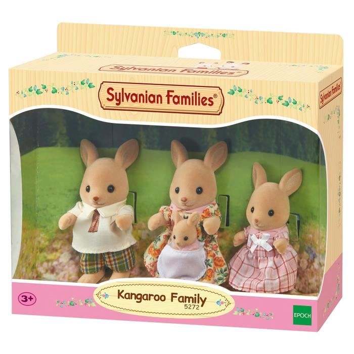 SYLVANIAN FAMILIES - Famille Kangourou - 5272 - Composée de 4 personnages - Pour enfants a partir de 3 ans