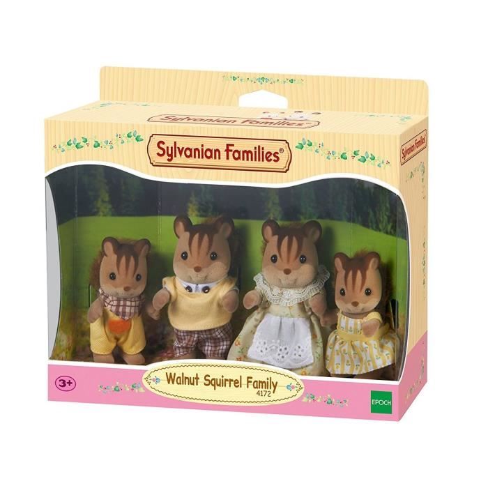 Famille écureuil roux - SYLVANIAN FAMILIES - Personnage miniature - Mixte - A partir de 3 ans