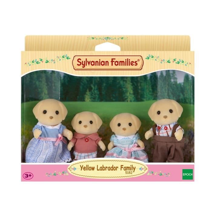 SYLVANIAN FAMILIES - 5182 - Famille Labrador - Figurines articulées pour enfant