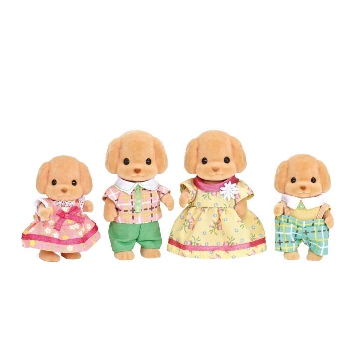 SYLVANIAN FAMILIES - Famille Caniche - 4 personnages - Mixte - A partir de 3 ans