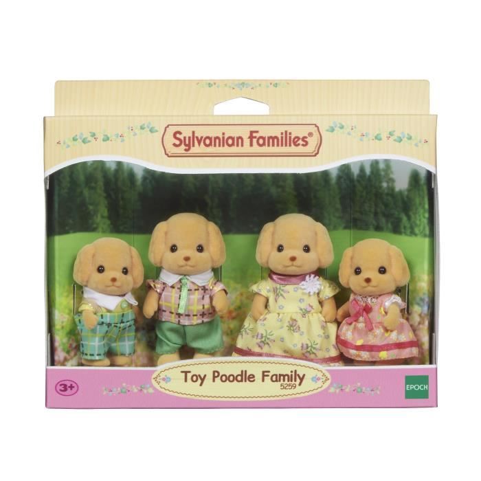 SYLVANIAN FAMILIES - Famille Caniche - 4 personnages - Mixte - A partir de 3 ans