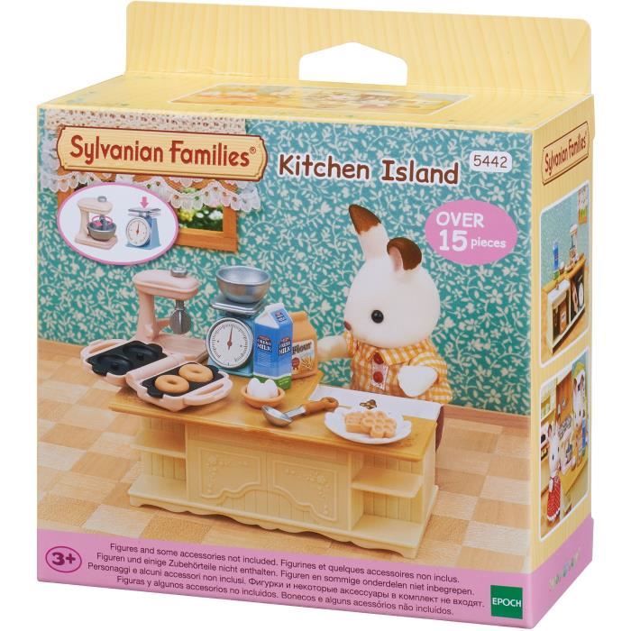 SYLVANIAN FAMILIES - Le meuble de cuisine et accessoires - Blanc - Chine - 3 ans et plus