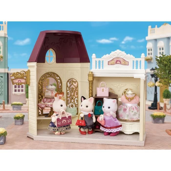 SYLVANIAN FAMILIES - La valisette de mode et grande soeur chat bicolore