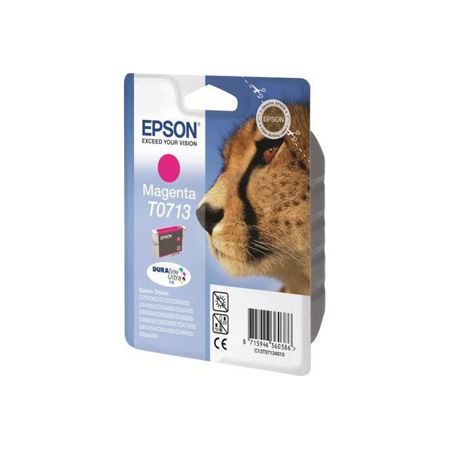 EPSON Cartouche d'encre T0713 Magenta - Guépard  (C13T07134012)