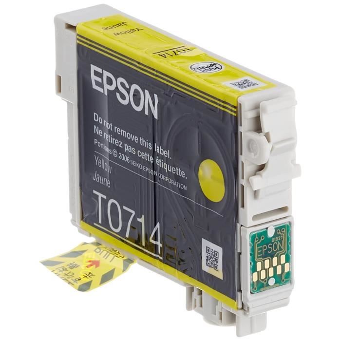 EPSON Multipack T0715 - Guépard - Noir, Cyan, Magenta, Jaune (C13T07154012)