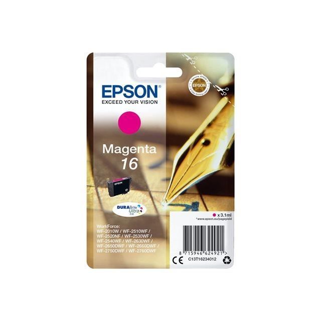 EPSON Cartouche d'encre T1623 Magenta - Stylo Plume (C13T16234012)