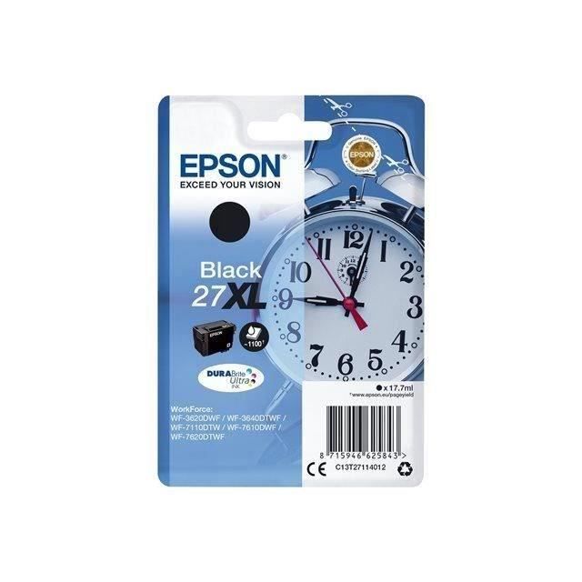 EPSON Cartouche d'encre T2711 XL Noir - Réveil (C13T27114012)