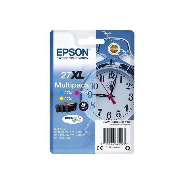 EPSON Multipack T2715 XL - Réveil - Cyan, Magenta, Jaune (C13T27154012)