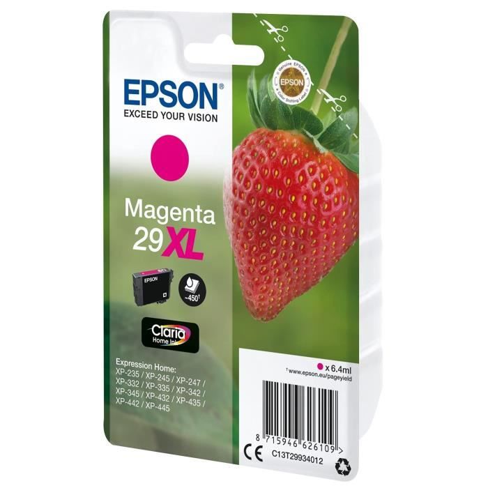 EPSON Cartouche d'encre T2993 XL Magenta - Fraise (C13T29934012)