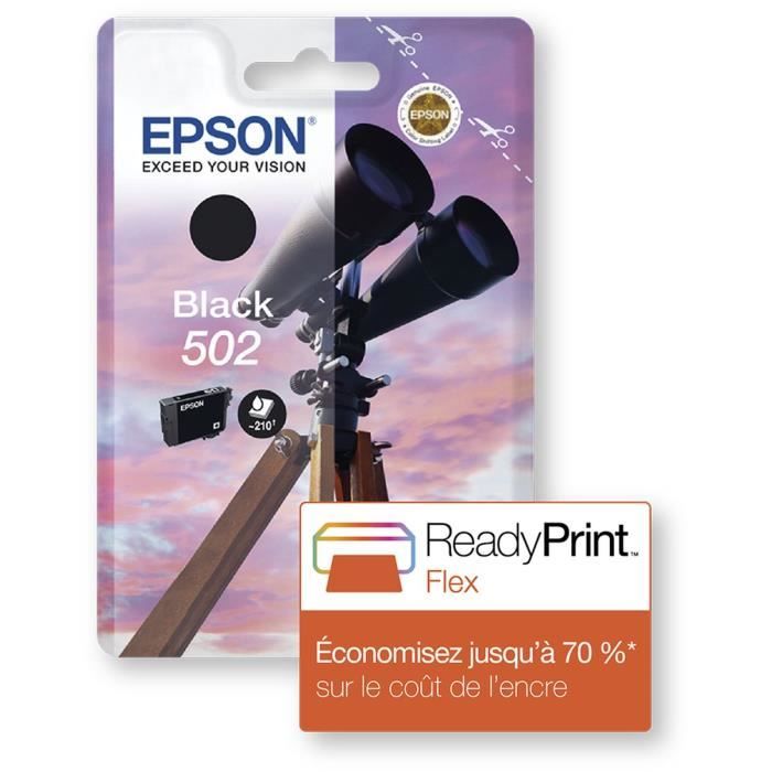 EPSON Cartouche d'encre 502 Noir - Jumelles (C13T02V14010)