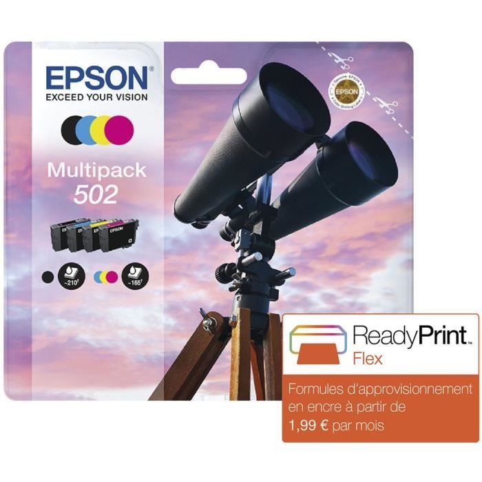 EPSON Multipack 502 - Jumelles - Noir, Cyan, Magenta, Jaune (C13T02V64020)