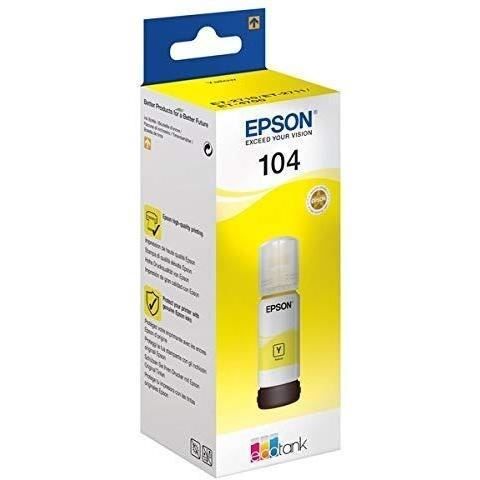 Cartouche d'encre Epson ECOTANK 104 JAUNE