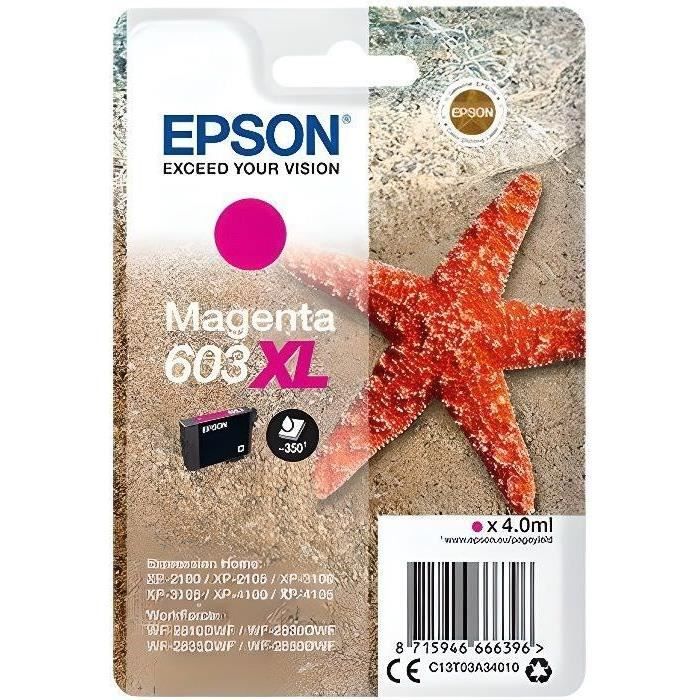 EPSON Cartouche d'encre 603 XL Magenta - Etoile de mer (C13T03A34010)