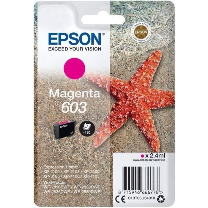 EPSON Cartouche d'encre 603 Magenta - Etoile de mer (C13T03U34010)