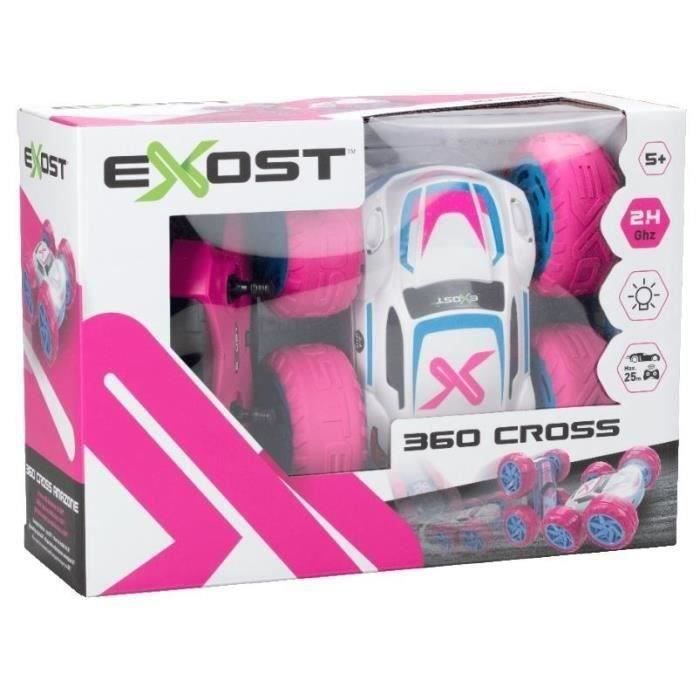 Voiture télécommandée 360 CROSS ROSE a batterie - Exost - Vitesse 10 km/h - Pour enfant des 5 ans