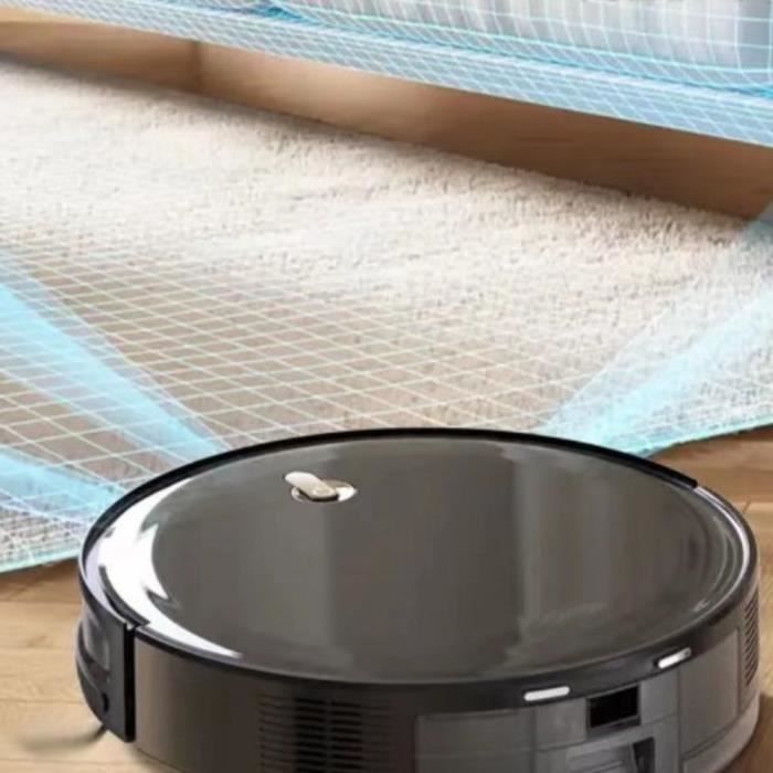 Robot Aspirateur Laveur Connecté EZICLEAN I-Bot Z5 - 75 min - 2.6Kpa - 60-90m² - Sols durs - 0.25L