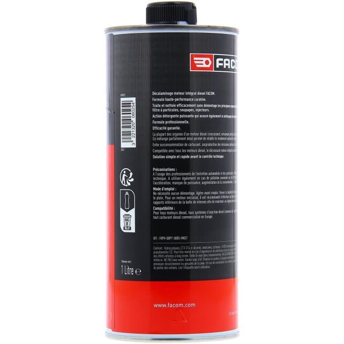 Huile-Additif decalaminage moteur integral diesel curatif - FACOM  - 1L