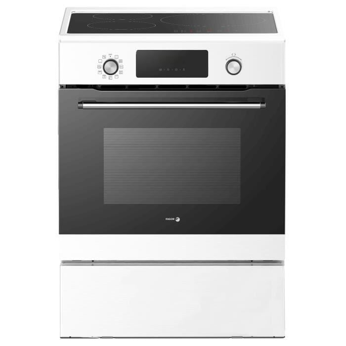 Cuisiniere induction - FAGOR-FCIP70CTEB - 3 foyers - 70 L - 9000 W - 60,5 x 60 cm - Blanc