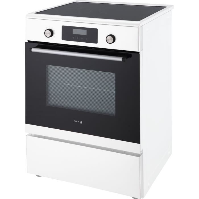 Cuisiniere induction - FAGOR-FCIP70CTEB - 3 foyers - 70 L - 9000 W - 60,5 x 60 cm - Blanc