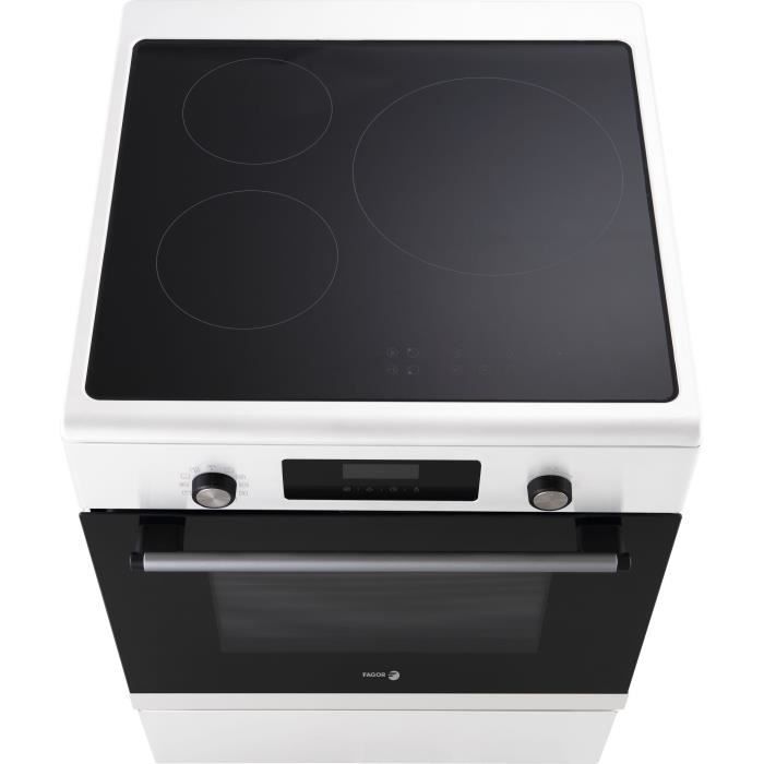 Cuisiniere induction - FAGOR-FCIP70CTEB - 3 foyers - 70 L - 9000 W - 60,5 x 60 cm - Blanc