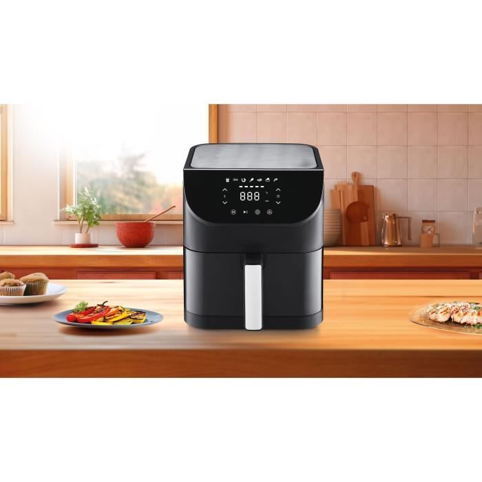 Friteuse sans huile - FAGOR - Airfryer XL - 8L - 1800 W - Ecran tactile - 7 pré-réglages de cuisson - Minuterie - Noir