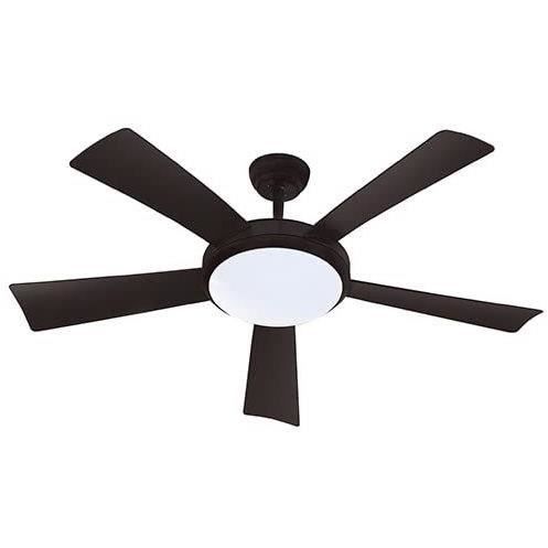 WALLIS Noir - Ventilateur de plafond Ø132cm 38W + éclairage LED