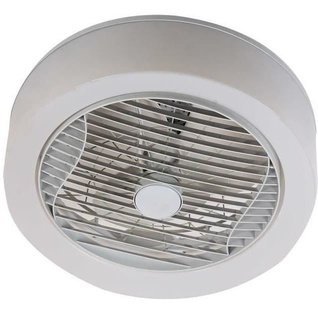 AIR-LIGHT CROWN - Ventilateur de plafond blanc Ø40cm 95W avec couronne d'éclairage LED