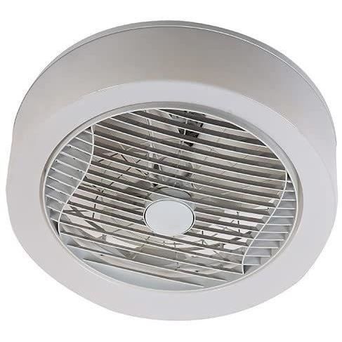 AIR-LIGHT CROWN - Ventilateur de plafond blanc Ø40cm 95W avec couronne d'éclairage LED