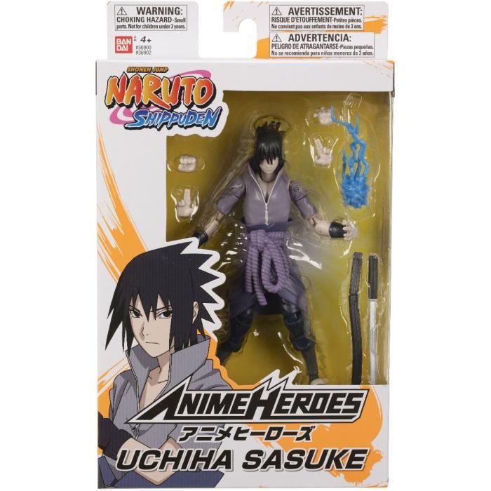 Figurine Anime Heroes 17 cm - Sasuke Uchiwa - BANDAI Naruto Shippuden