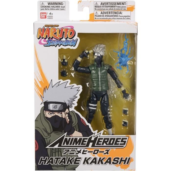 Figurine Anime Heroes 17 cm - Kakashi Hatake - Naruto Shippuden - BANDAI