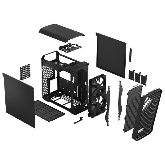 Boîtier PC - FRACTAL DESIGN - Torrent Compact Black Solid - Noir ( FD-C-TOR1C-04 )