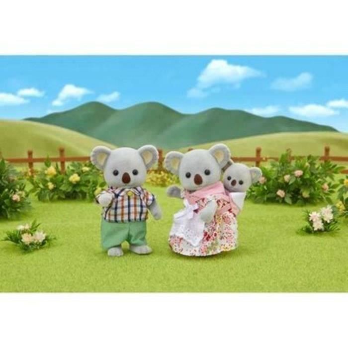 Famille Koala Sylvanian - SYLVANIAN FAMILIES - 5310 - Articulée et Habillée - Gris