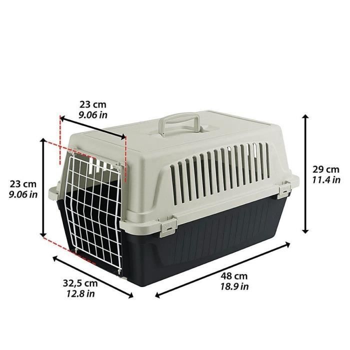 Panier de transport pour chats et petits chiens ATLAS 10EL - Plastique - FERPLAST