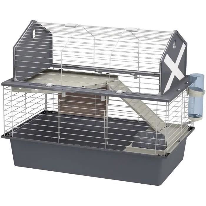 Cage pour lapins avec accessoires 78 x 48 x 65 cm - BARN80 -  FERPLAST