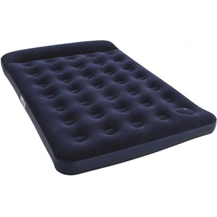 Matelas gonflable camping - BESTWAY - 67225 - 2 places - 1,91m x 1,37m x 22cm - Avec pompe a pied intégrée