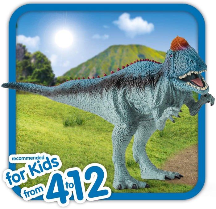 Figurine Cryolophosaure - SCHLEICH - Dinosaurs - Modele violet - Pour enfants de 3 ans et plus