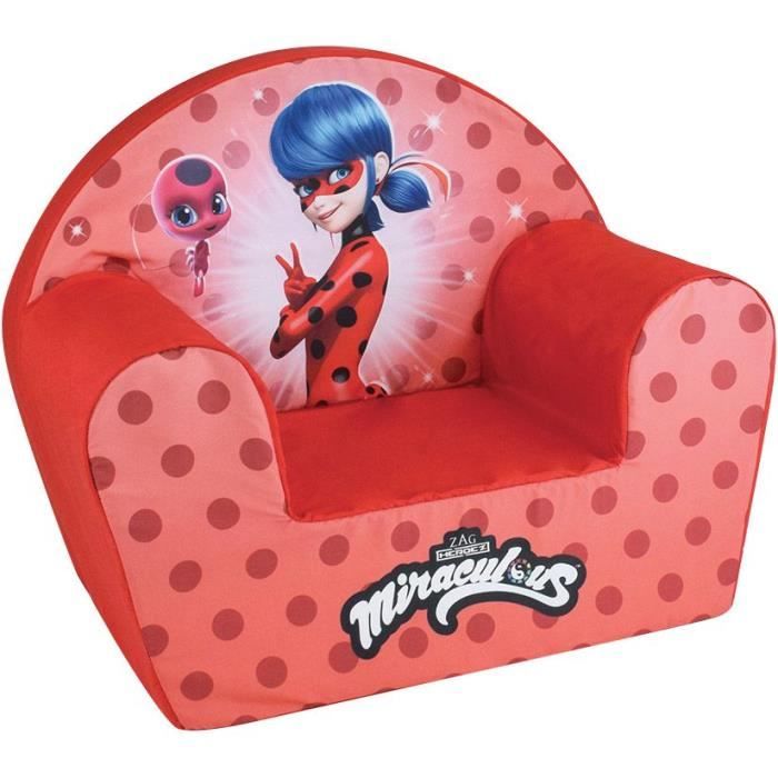 Fauteuil club Lady Bug - FUN HOUSE - Plush - Pour enfant - l.52 x P.33 x H.42 cm - Origine France garantie