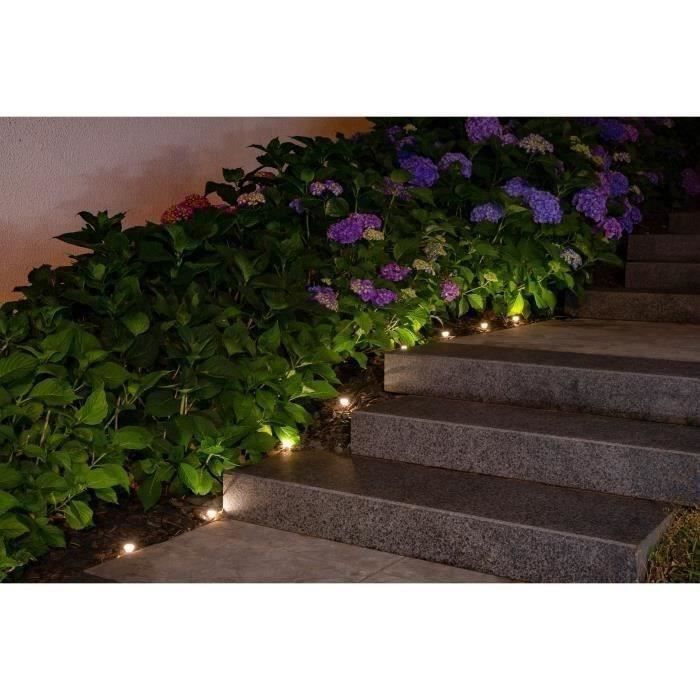 Guirlande solaire a planter 10 LED blanches - GALIX - 5m - 0,5W - 100 Lumens - 8h d'éclairage