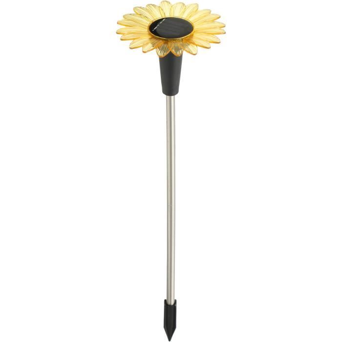 Decoration lumineuse solaire GALIX G4460 - Forme Tournesol - H44cm