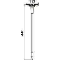 Decoration lumineuse solaire GALIX G4460 - Forme Tournesol - H44cm