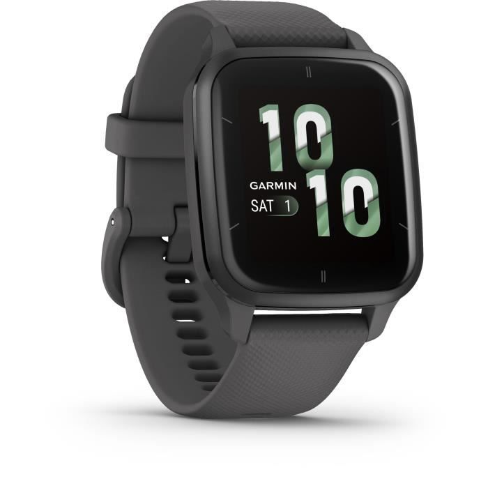 Montre connectée GARMIN Venu Sq 2 Gray avec bracelet noir