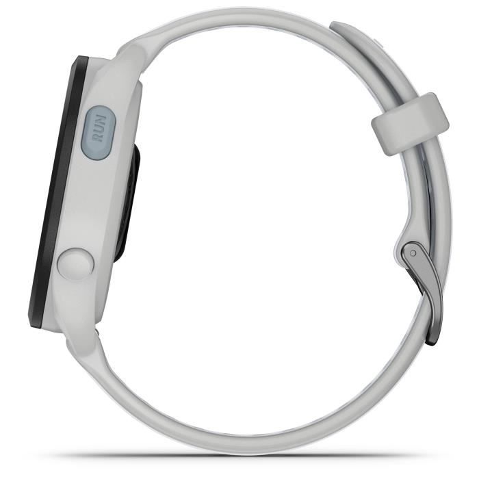 Montre GPS connectée - GARMIN - Forerunner 165 - 1,2 - Blanc avec bracelet Blanc et Gris clair