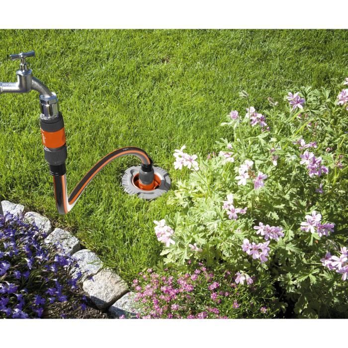 GARDENA Set de Connexion Grand Débit  Relier pipeline et systeme d'irrigation automatique a l'alimentation en eau